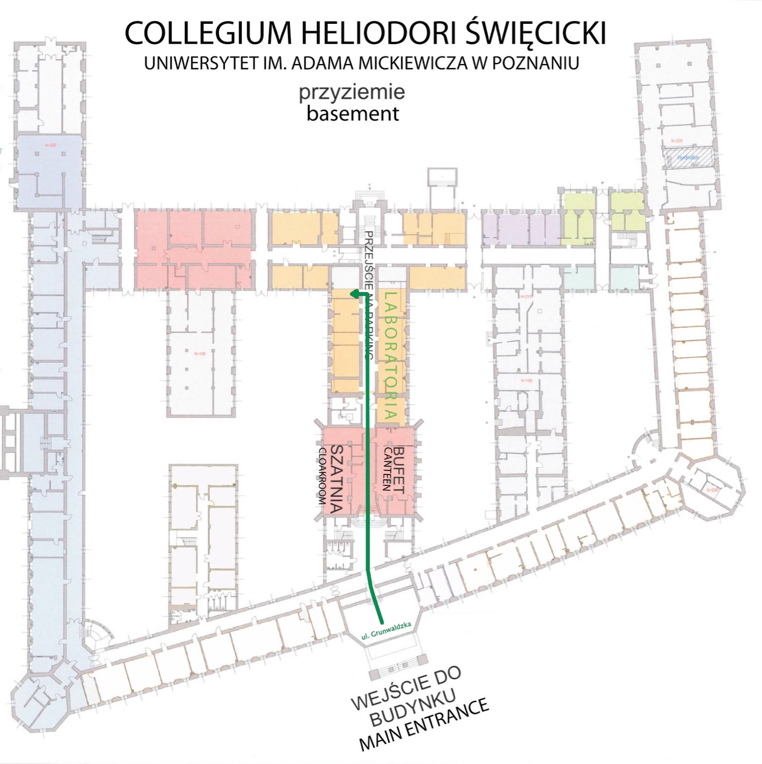 Official map of the WA building's ground floor